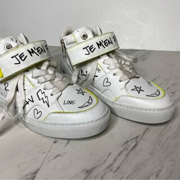 Zadig & Voltaire Mid Flash Sneaker 38 / 8 - Picture 9 of 15